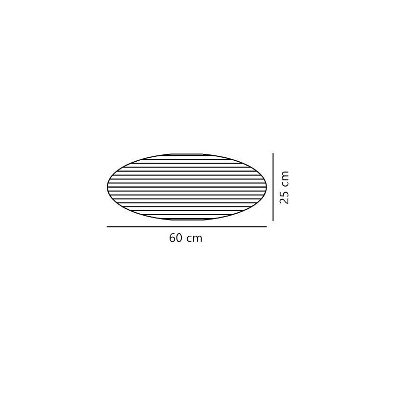 Lampa wisząca / klosz japandi Villo 60cm żółty papier ryżowy Nordlux