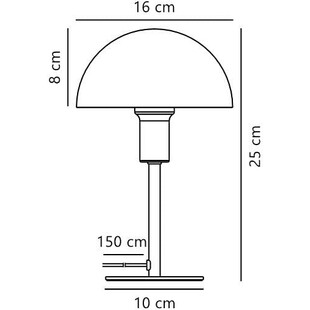 Lampa stołowa grzybek Ellen Mini żółta Nordlux