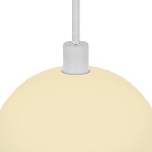 Lampa wisząca szklana półkula Ellen 30cm biała Nordlux