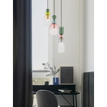 Lampa wisząca szklana dekoracyjna Oro III 41,7cm multikolor