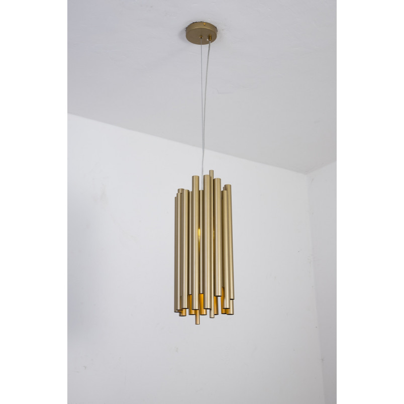 Lampa wisząca dekoracyjna glamour Jour 32cm LED złota