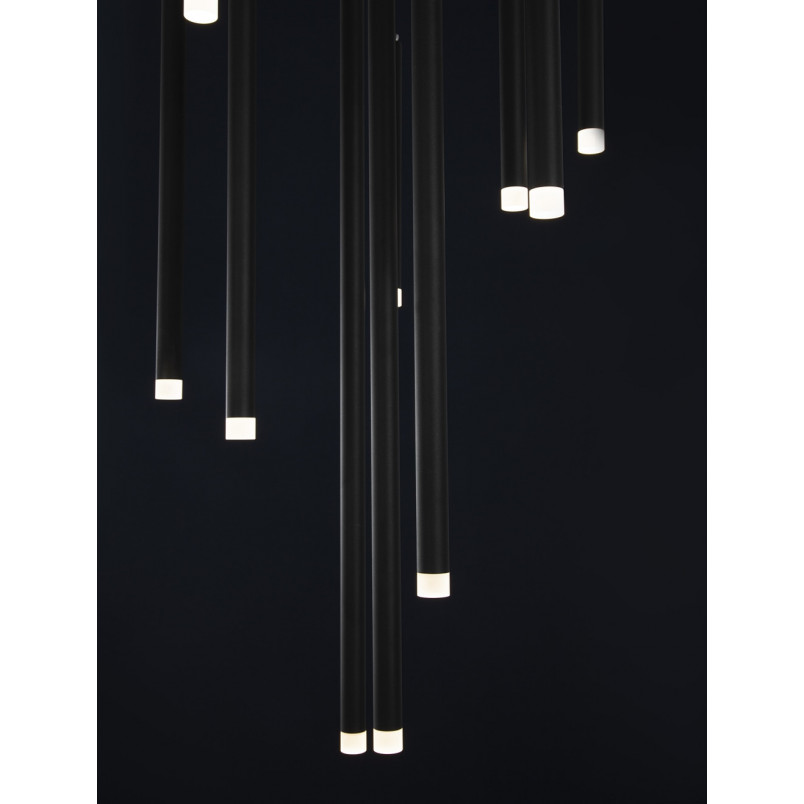 Lampa minimalistyczna wiszące tuby Hose LED 50cm czarna