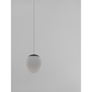 Lampa wisząca szklana kule Nebbia 13cm biało-czarna