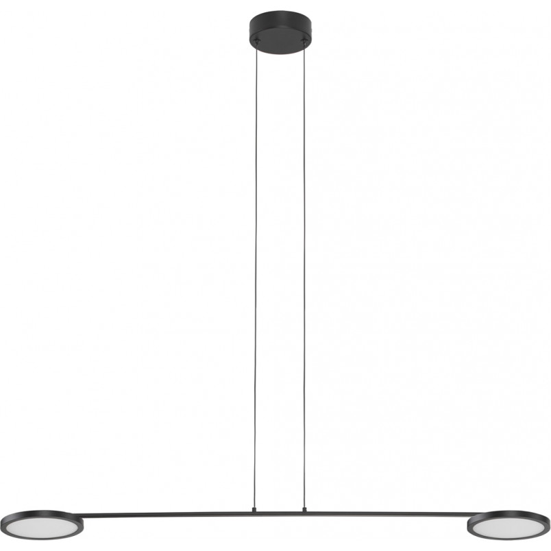 Lampa wisząca nowoczesna 2 punktowa Field LED 100cm czarna
