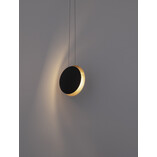 Lampa wisząca nowoczesna Case LED 20cm czarno-złota