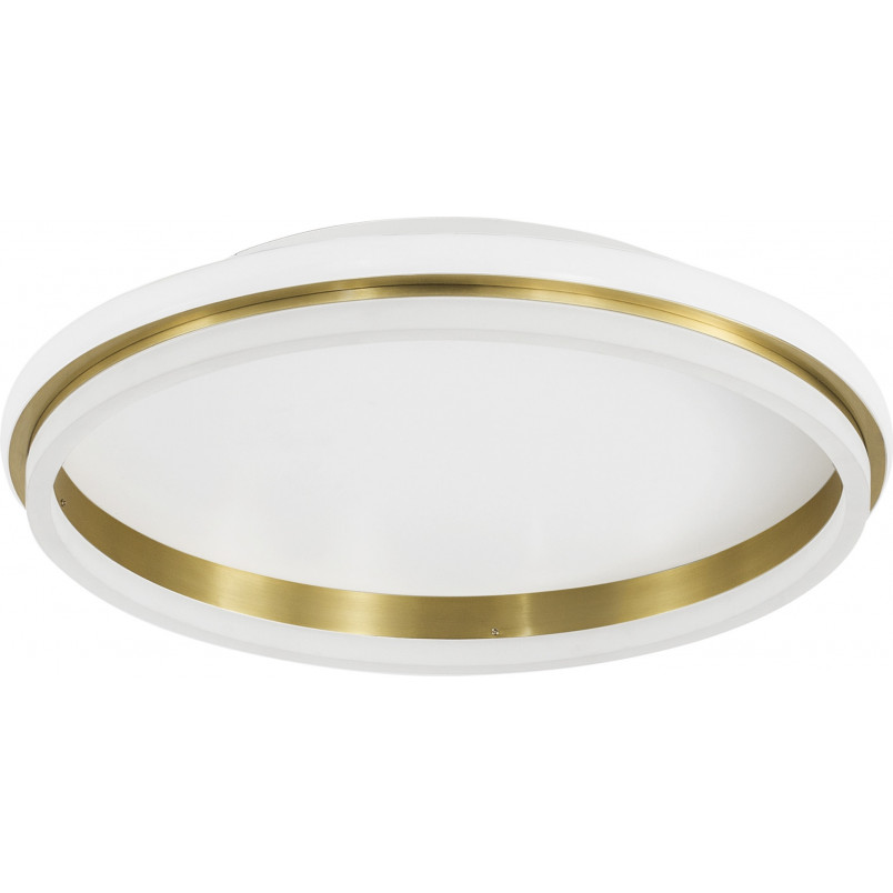 Plafon okrągły glamour Sallow LED 45cm biało-złoty