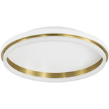 Plafon okrągły glamour Sallow LED 45cm biało-złoty