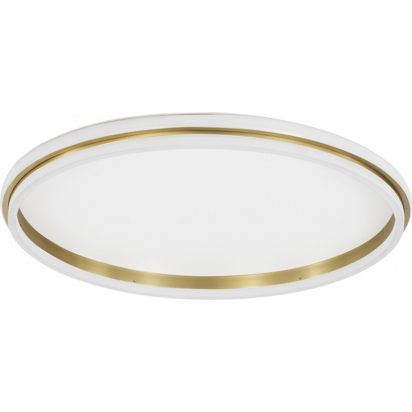 Plafon okrągły glamour Sallow LED 60cm biało-złoty