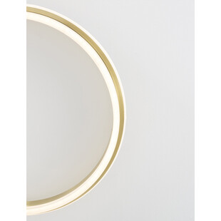 Plafon okrągły glamour Sallow LED 60cm biało-złoty