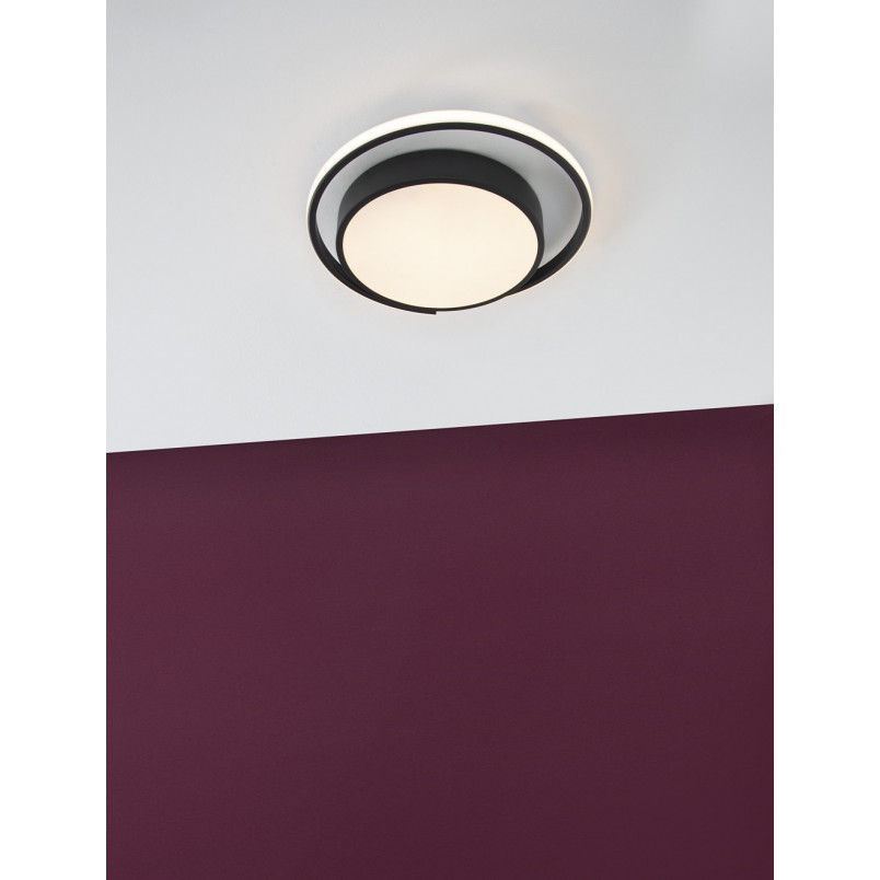 Plafon nowoczesny Modal LED 40cm 3000K czarny