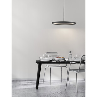 Lampa wisząca minimalistyczna Lyra LED 40cm czarna