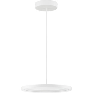 Lampa wisząca minimalistyczna Lyra LED 40cm biała