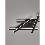 Plafon nowoczesny Salix LED 75cm czarny