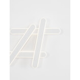 Plafon nowoczesny Salix LED 75cm biały