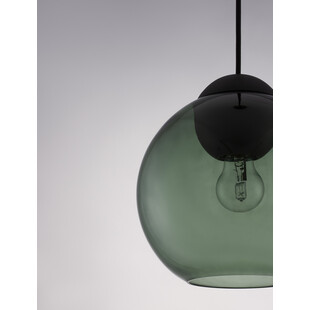 Lampa wisząca szklana kula retro Verde 24cm zielona
