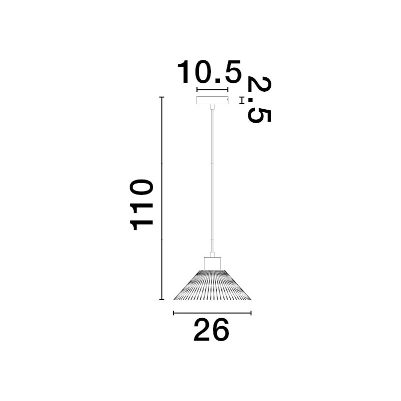 Lampa wisząca ażurowa loft Sean 26cm czarna
