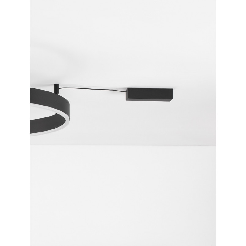 Plafon nowoczesny Gemma LED 60cm czarny