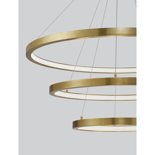 Lampa wisząca nowoczesna ściemniana Tiviti LED 40-80cm 3000K złoty mosiądz