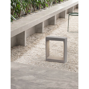 Słupek ogrodowy betonowy Ceylon LED 35cm 3000K szary