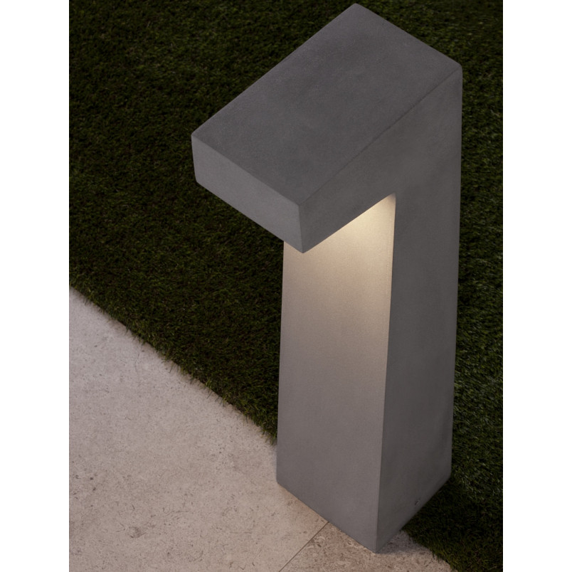 Słupek ogrodowy betonowy Aiden LED 70cm 3000K szary