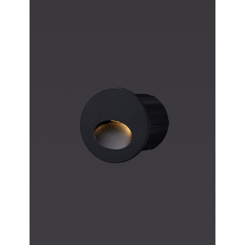 Lampa zewnętrzna podtynkowa Thalia LED 6,5cm 3000K czarna