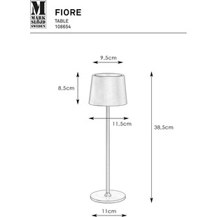 Lampa zewnętrzna stołowa Fiore LED biały mat Markslojd