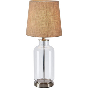 Lampa stołowa szklana podstawa Costero 61,5cm przeźroczysty / naturalny Markslojd