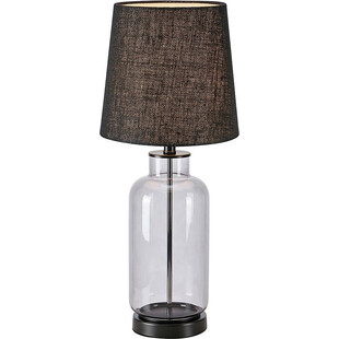 Lampa stołowa szklana podstawa Costero 61,5cm szkło dymione / czarny Markslojd