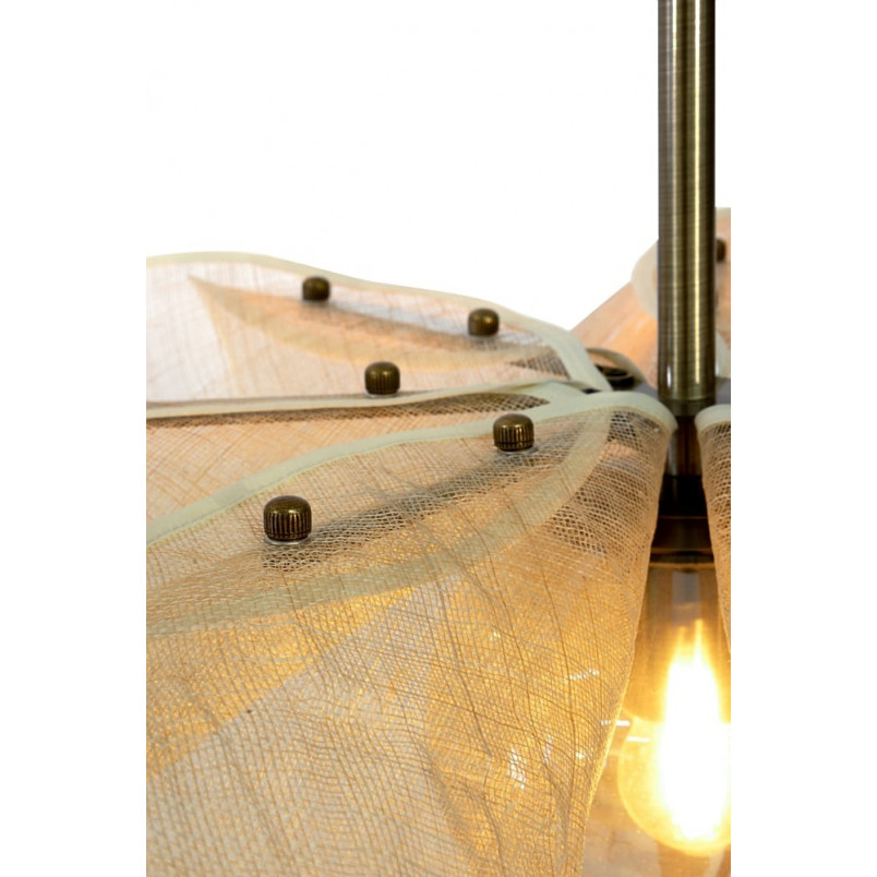 Lampa wisząca dekoracyjna Styrka 75cm beżowy / bursztynowy Markslojd