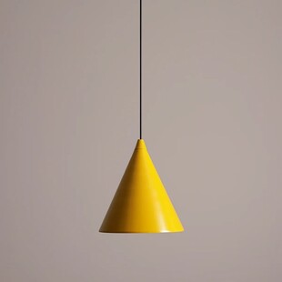Lampa wisząca stożek Form 24cm mustard Aldex