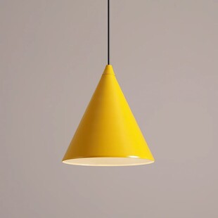 Lampa wisząca stożek Form 24cm mustard Aldex