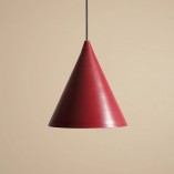Lampa wisząca stożek Form 24cm red wine Aldex