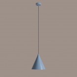 Lampa wisząca stożek Form 24cm dusty blue Aldex