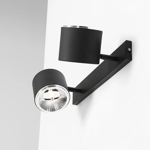 Reflektor sufitowy podwójny Bot czarny marki Aldex