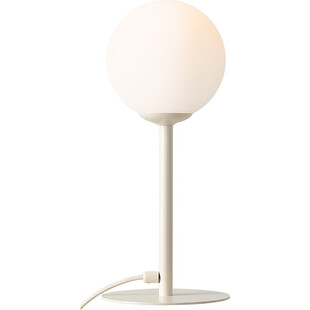 Lampa stołowa szklana kula Pinne Colours 14 biało-kremowa Aldex