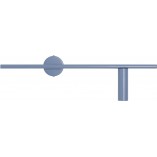 Kinkiet podłużny Trevo I prawy 60cm niebieski Aldex
