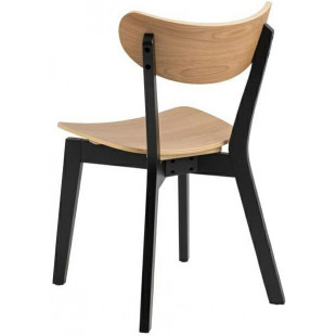 Krzesło drewniane Roxby naturalny / czarny Actona