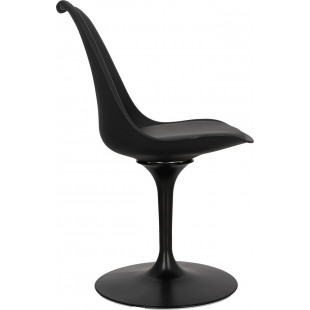 Krzesło designerskie z tworzywa Tulip Basic czarne D2.Design