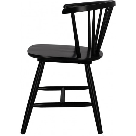 Krzesło drewniane patyczak Tolko czarne Intesi