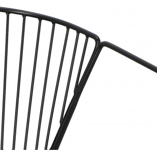 Krzesło metalowe druciane Golig czarne Intesi
