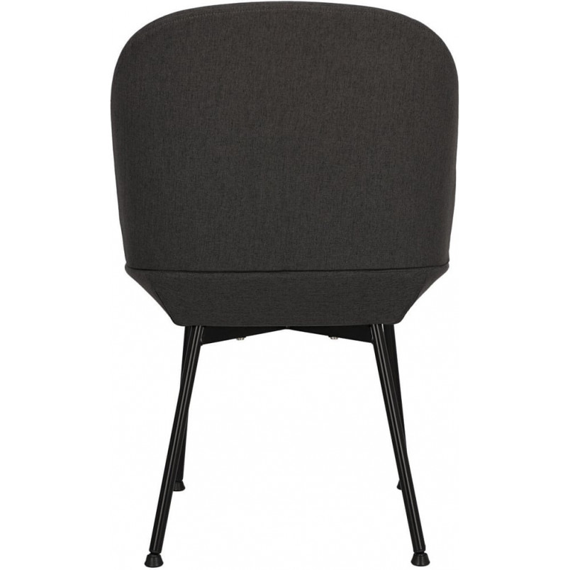 Krzesło tapicerowane Cloe ciemny szary / czarny Intesi