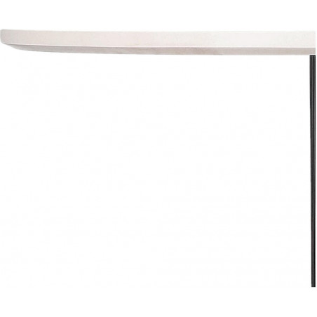 Biały stół owalny na jednej nodze Maxim 120x70cm