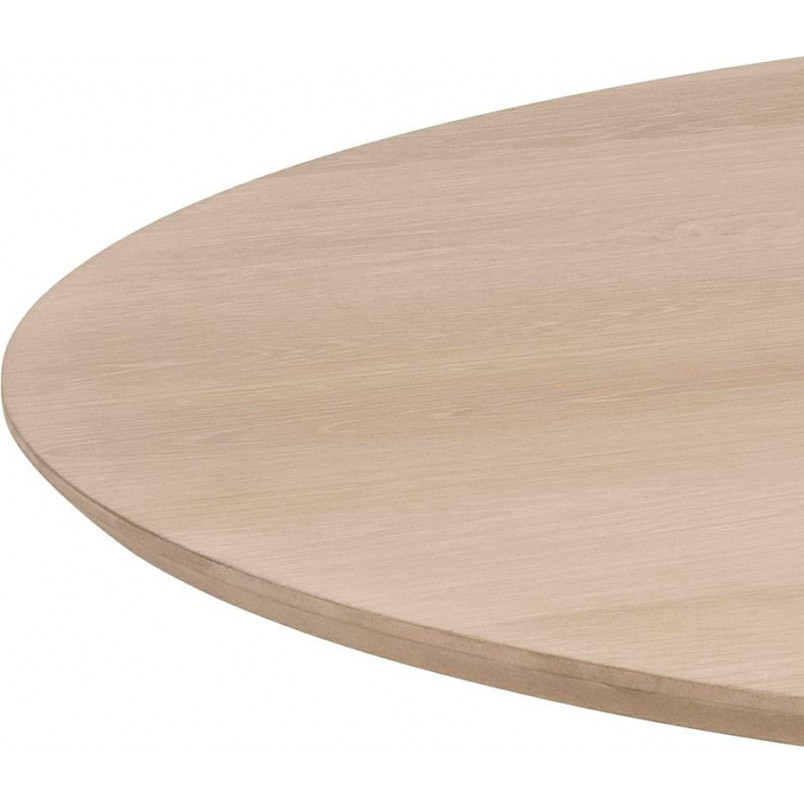 Stół okrągły fornirowany Christo 120cm dąb bielony Actona