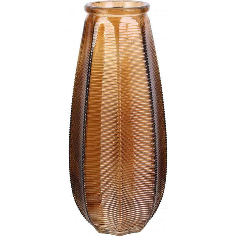 Wazon szklany dekoracyjny Capella brązowy Intesi