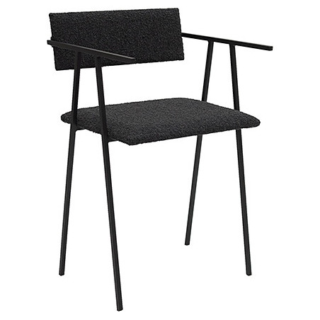Krzesło designerskie tapicerowane Object058 Boucle black NG Design