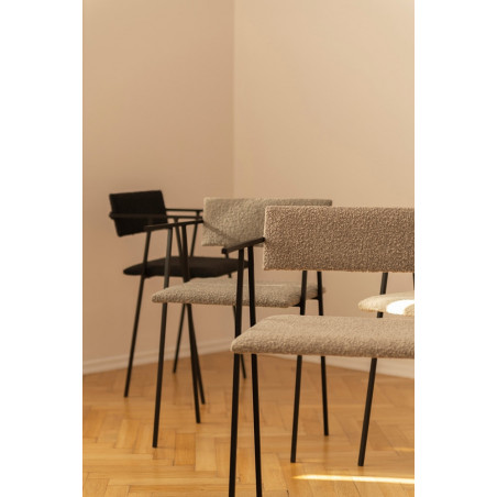 Krzesło designerskie tapicerowane Object058 Boucle brick NG Design