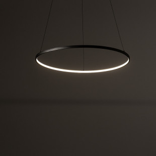 Lampa wisząca okrągła nowoczesna Circolo Horizontal LED 3000K 60cm czarna Nowodvorski