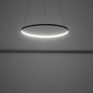 Lampa wisząca okrągła nowoczesna Circolo Horizontal LED 3000K 60cm czarna Nowodvorski