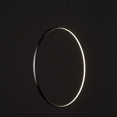 Lampa wisząca okrągła nowoczesna Circolo LED 3000K 45cm czarna Nowodvorski
