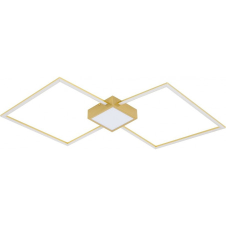 Plafon nowoczesny / glamour Hex LED 72x42,5cm złoty Zumaline